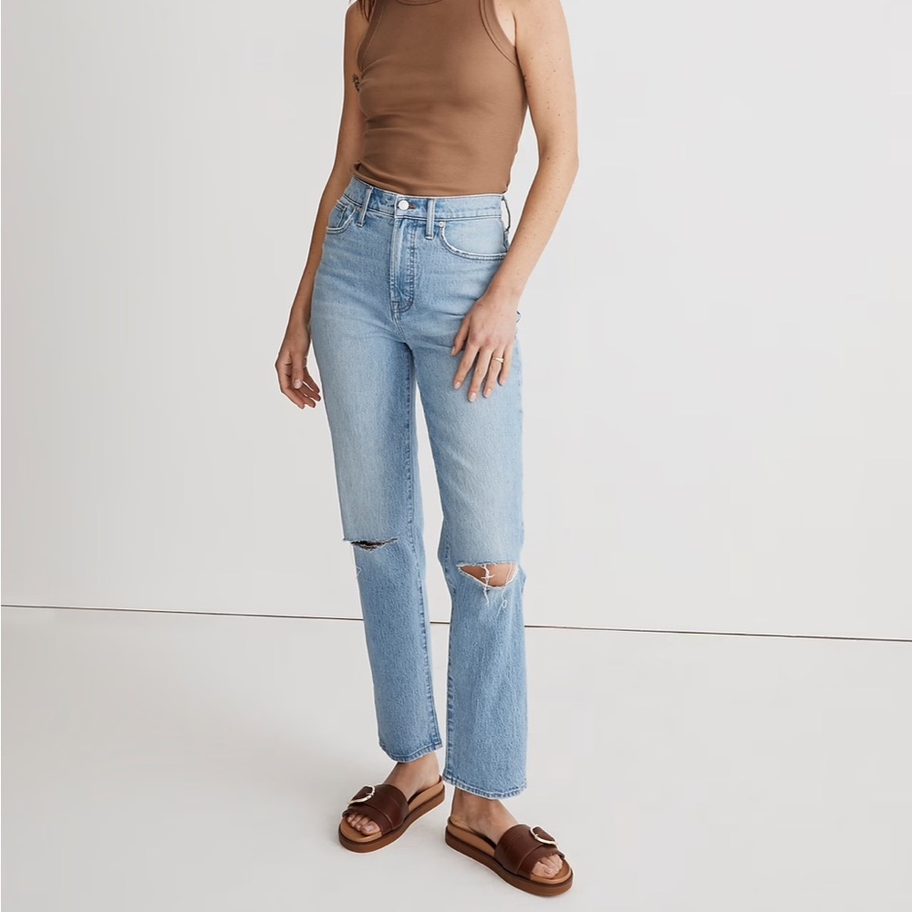 The Perfect Vintage Straight Jean in Westanna Wash